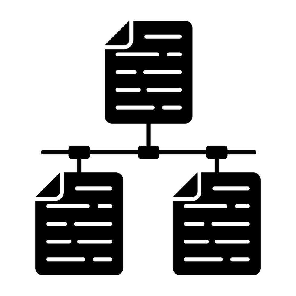 Modern design icon of file network vector