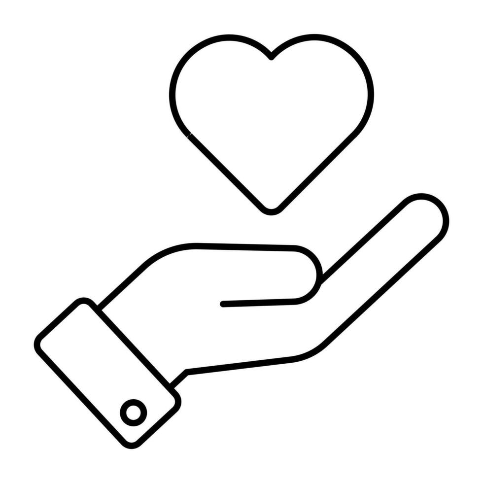 An icon design of heart vector