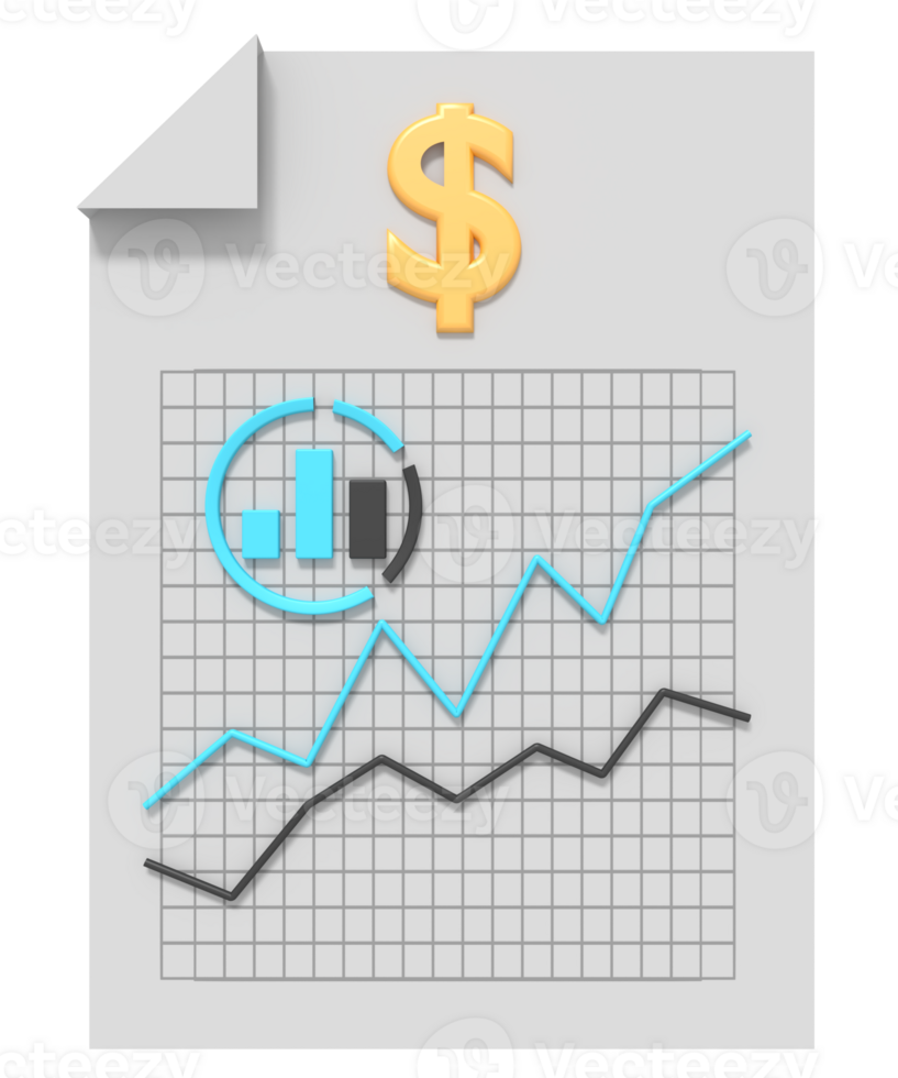 Data statistics corporate on document png