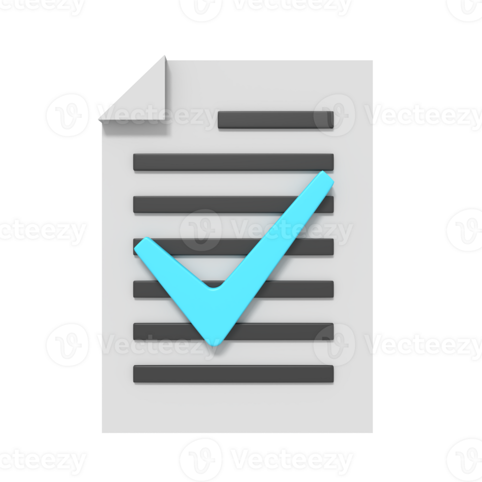 3d icon of Approved Document png