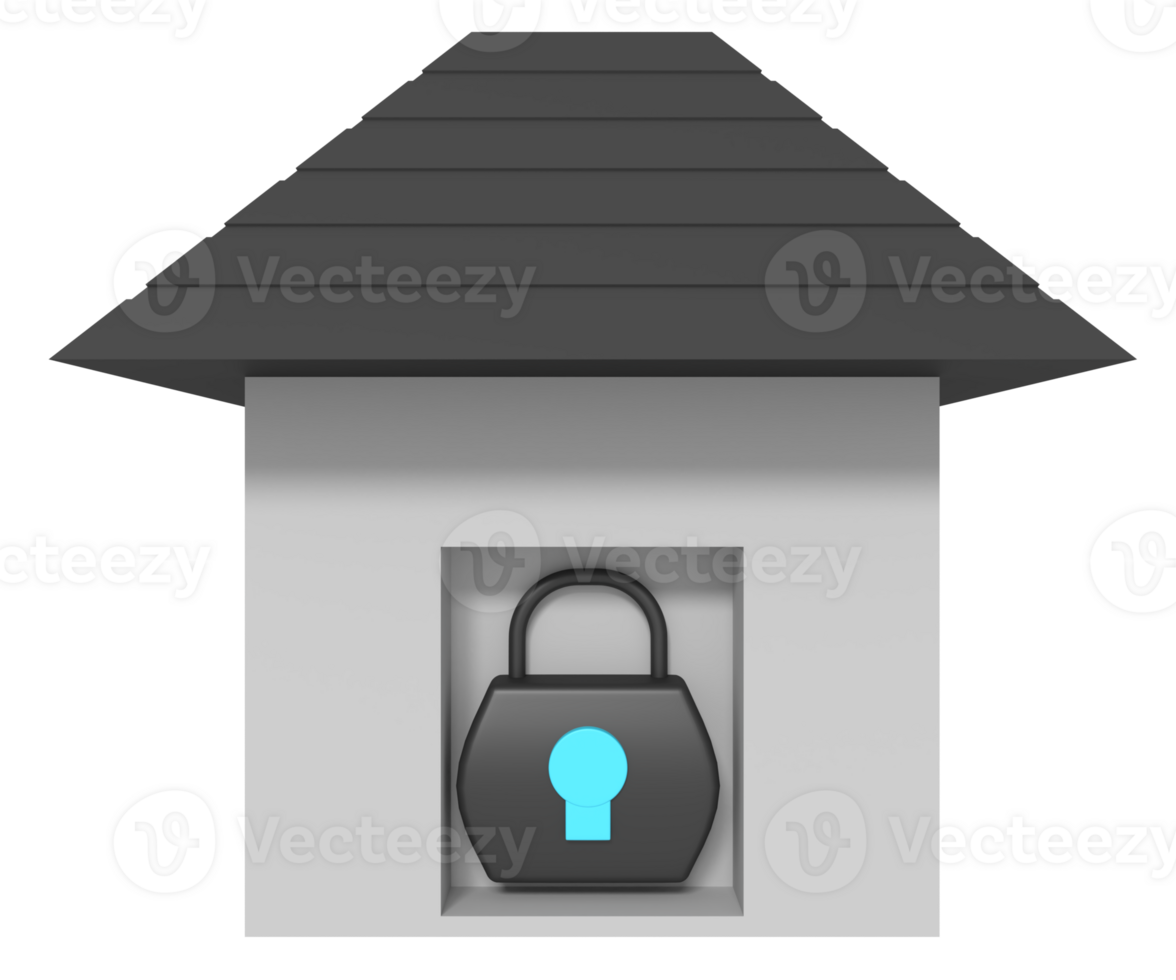 Home padlock security png