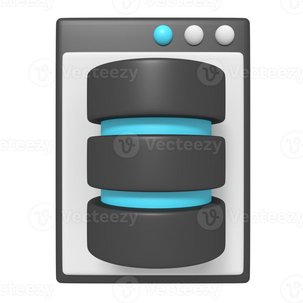 3d Symbol von Netz Datenbank png