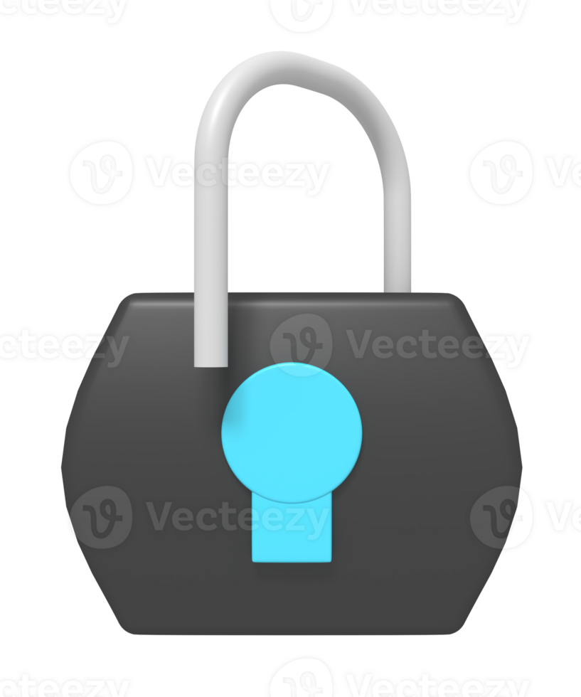 Padlock security opened png