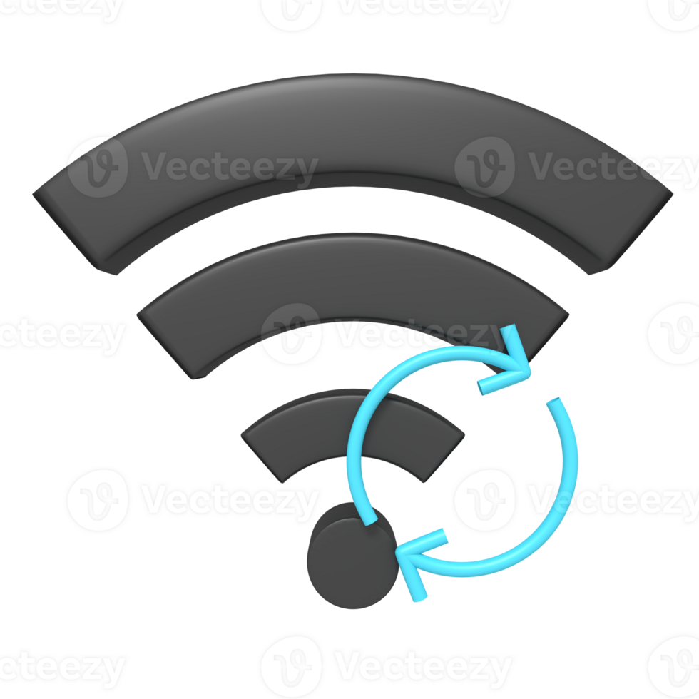 3d icon of Reload Wifi png