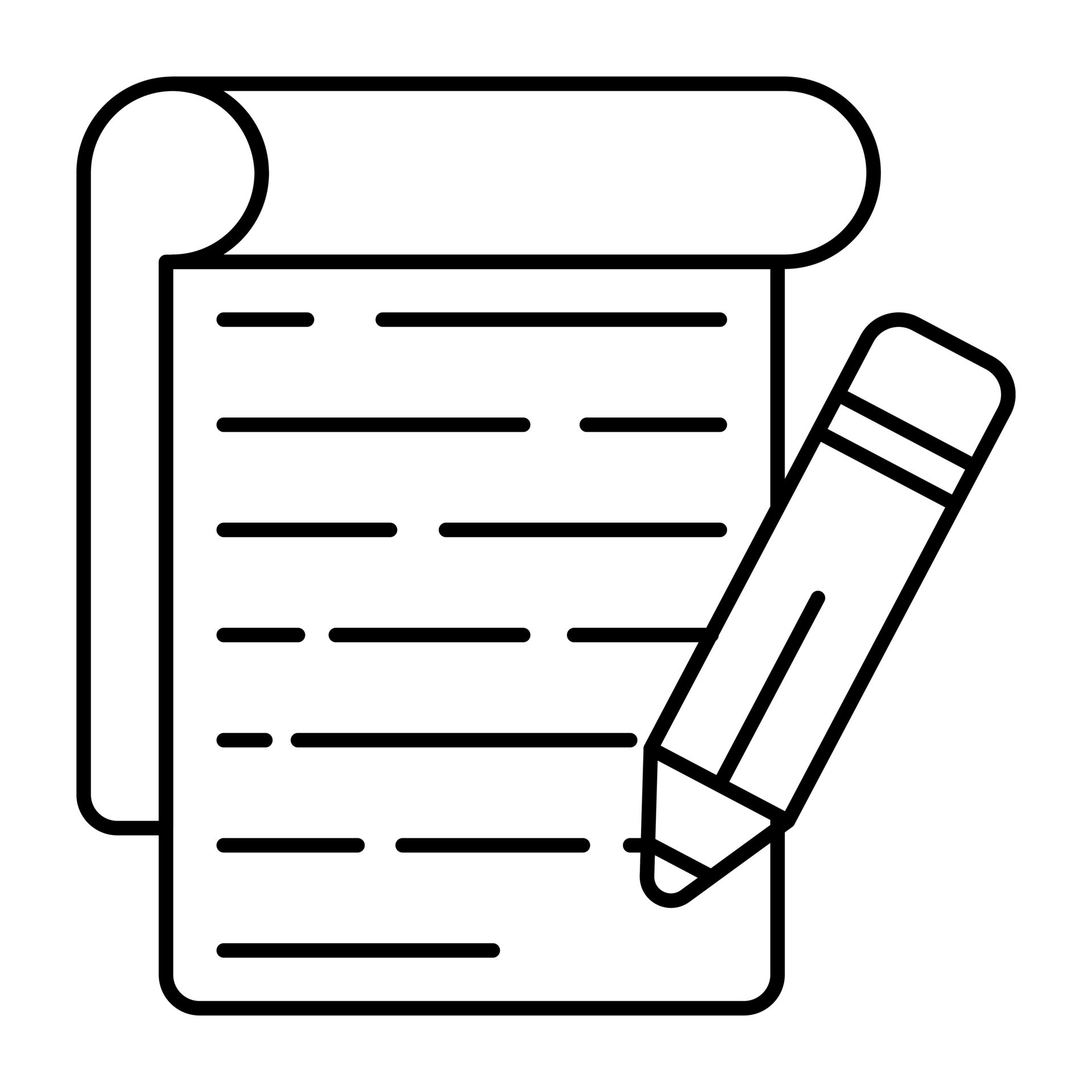 Modern design icon of paper writing 24169765 Vector Art at Vecteezy