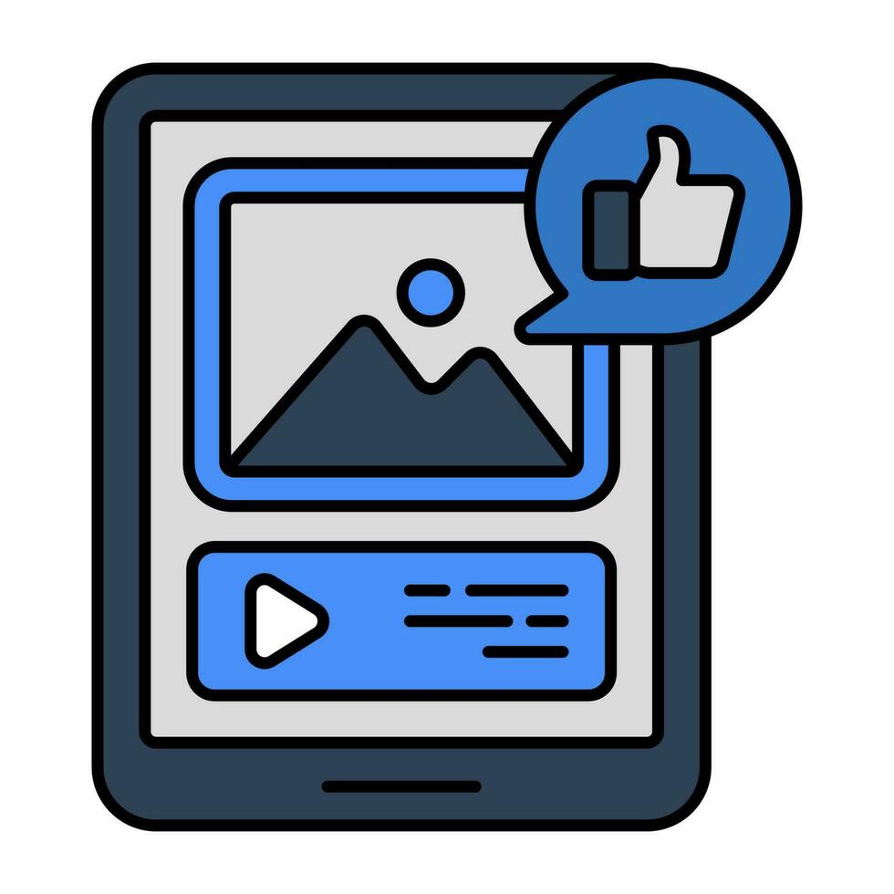 Modern technology icon of mobile gallery vector