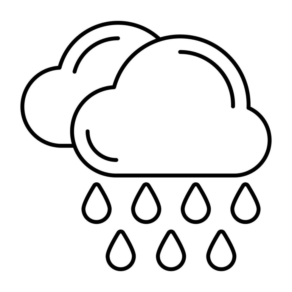 Rainfall icon in perfect design vector