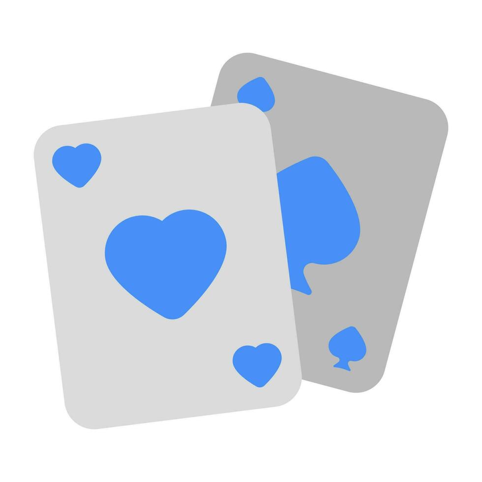 Trendy design of poker cards icon vector