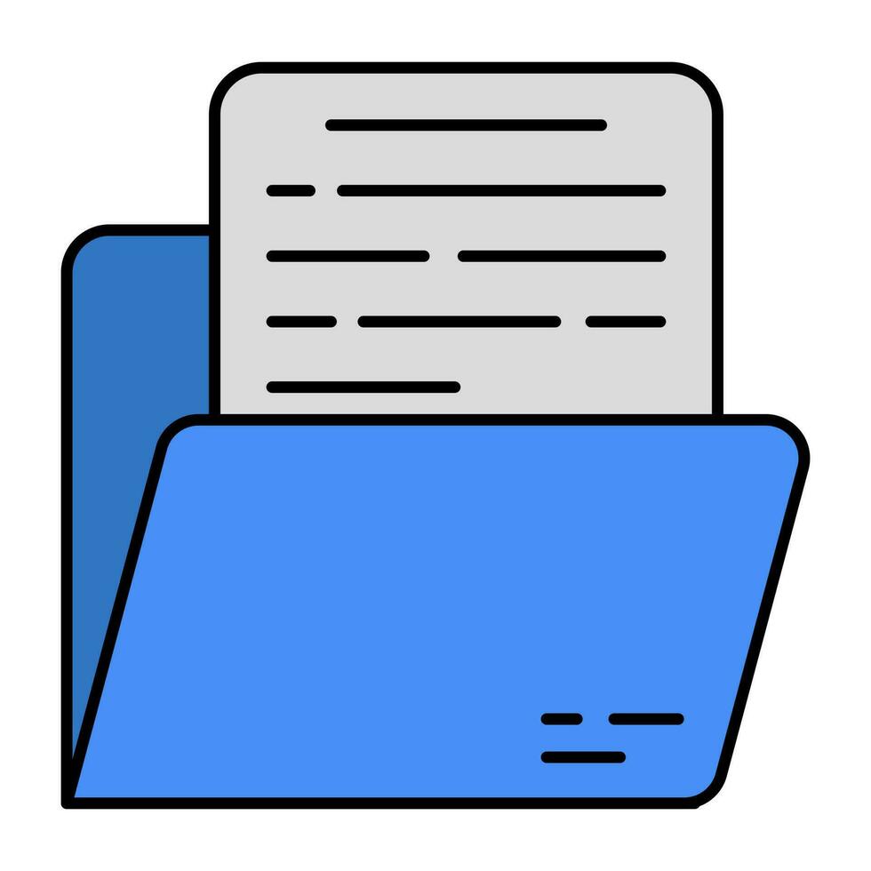 A unique design icon of folder vector