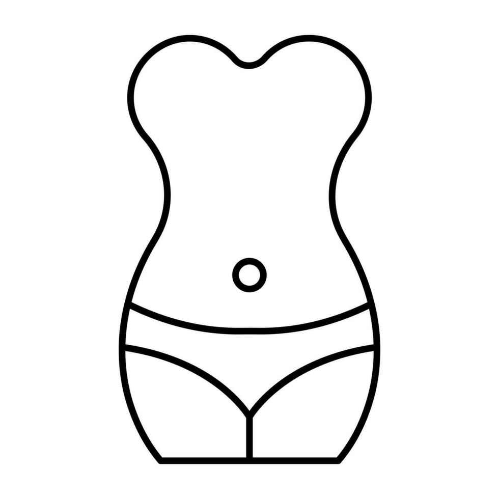 Premium download icon of slim waist vector