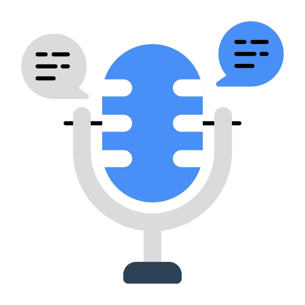 Trendy vector design of audio chat 24170037 Vector Art at Vecteezy