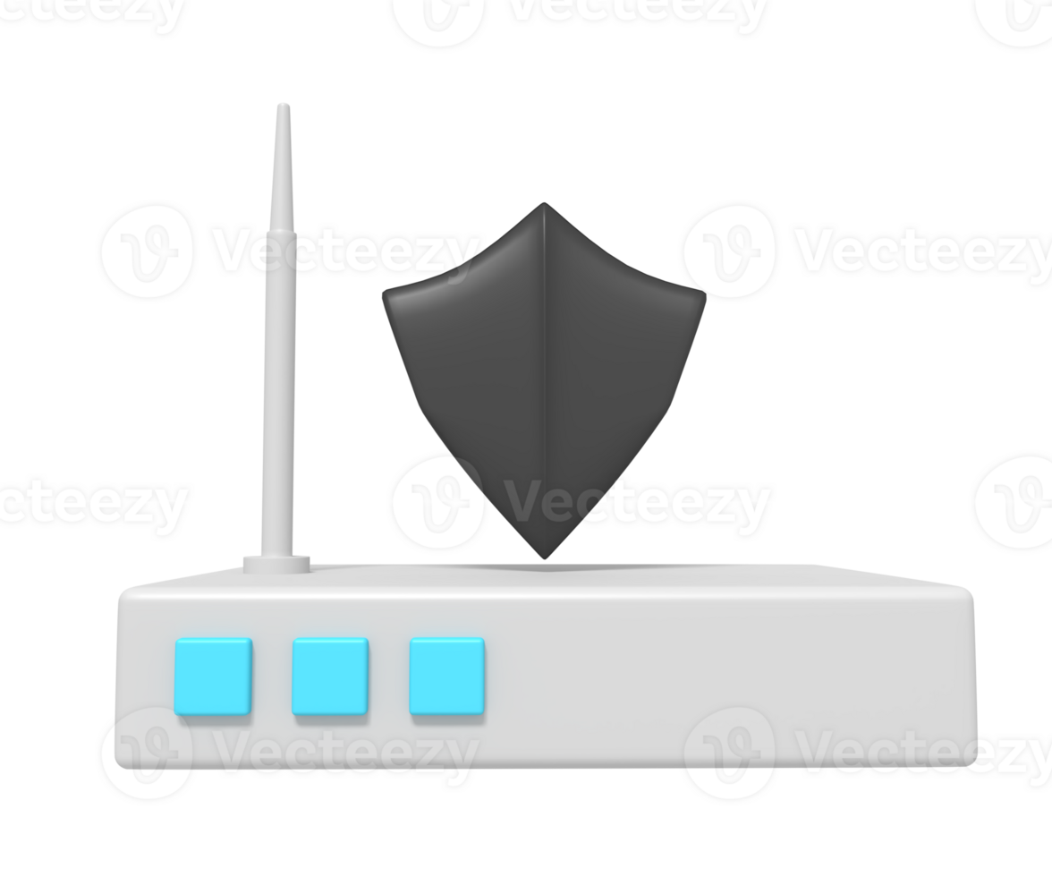 veiligheid schild van internet router png