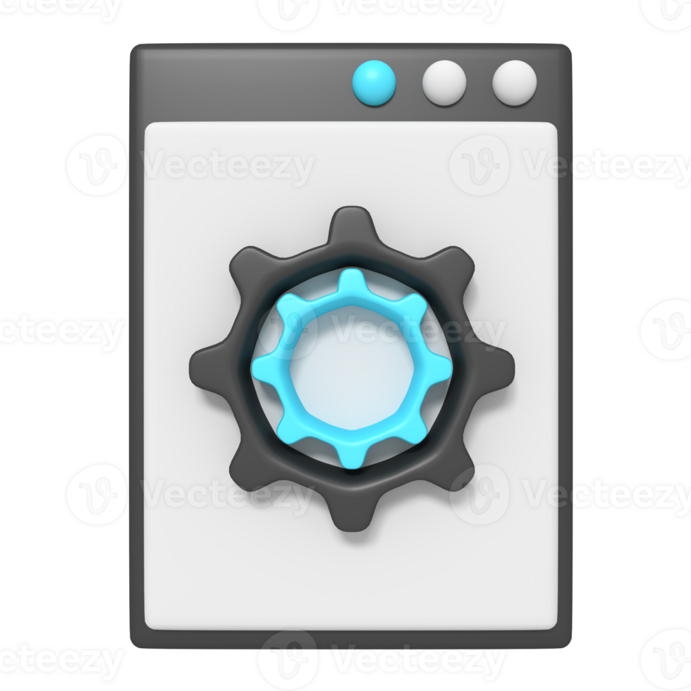 3d icon of Webpage Setting png