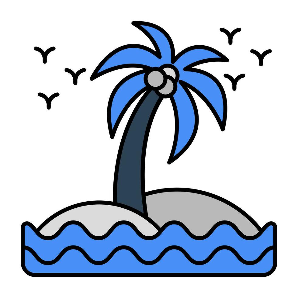 A perfect design icon of island vector