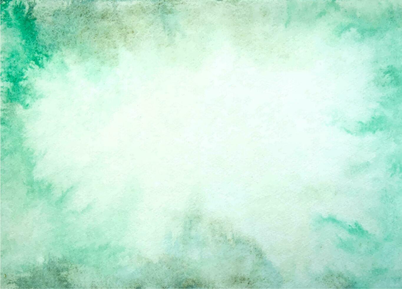 Emerald watercolor background. Hand drawn watercolor background. vector