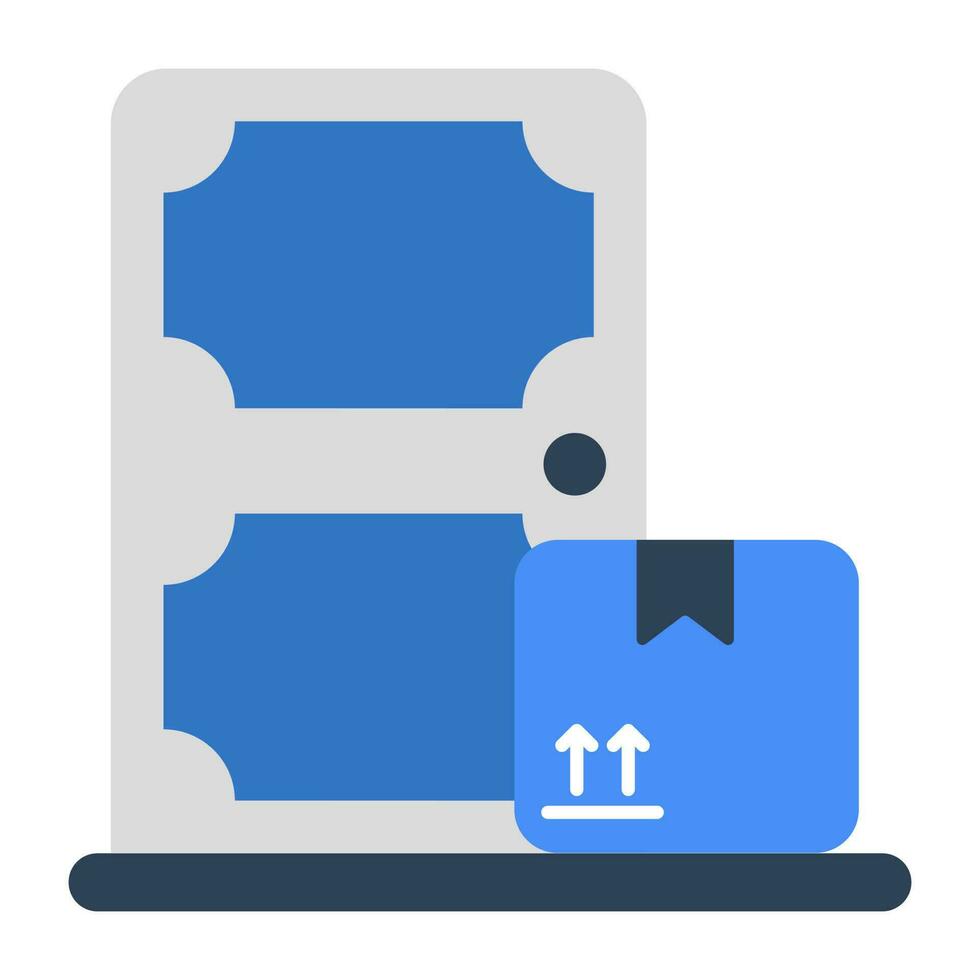 Conceptual design icon of door delivery vector