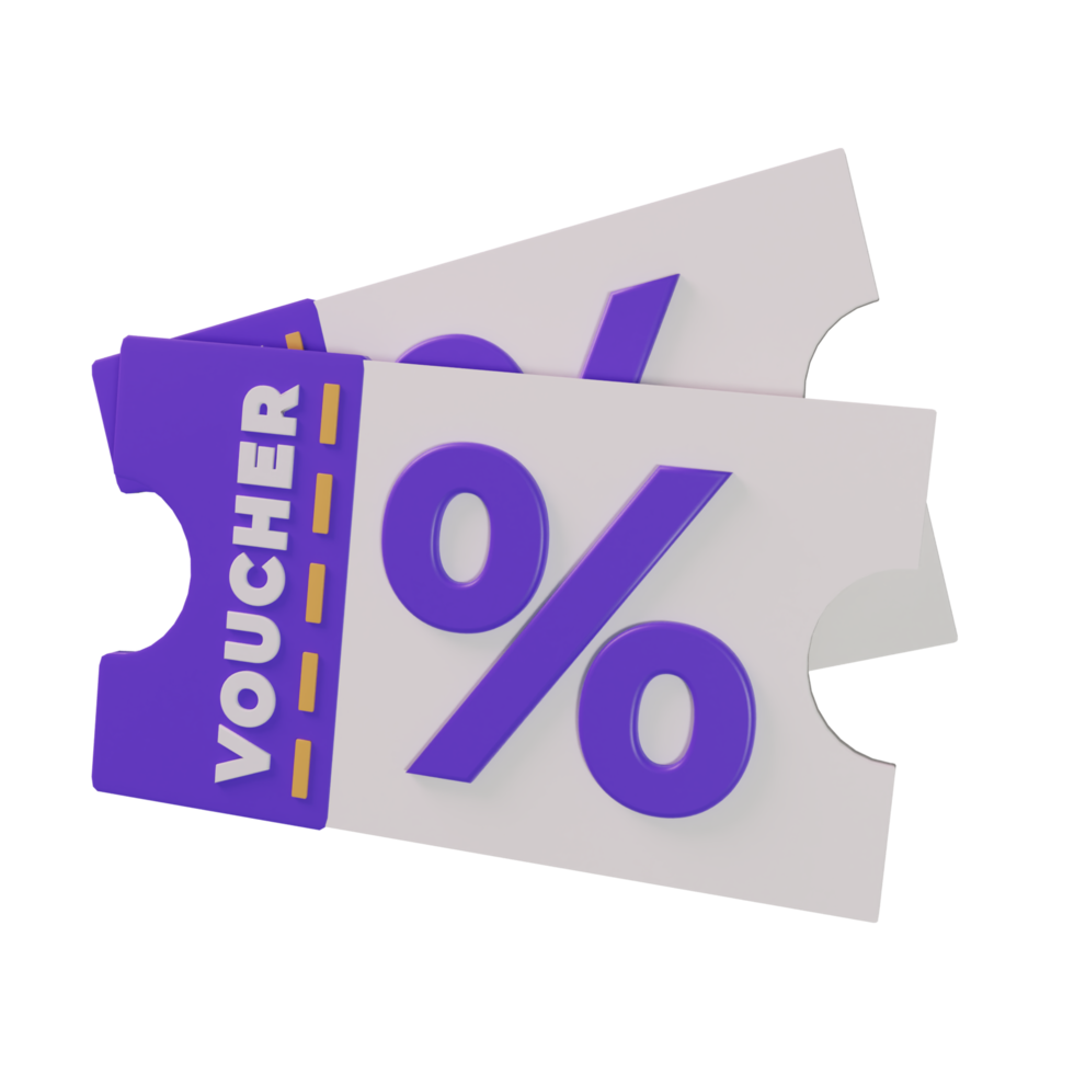 voucher; tagliando sconto 3d icona png