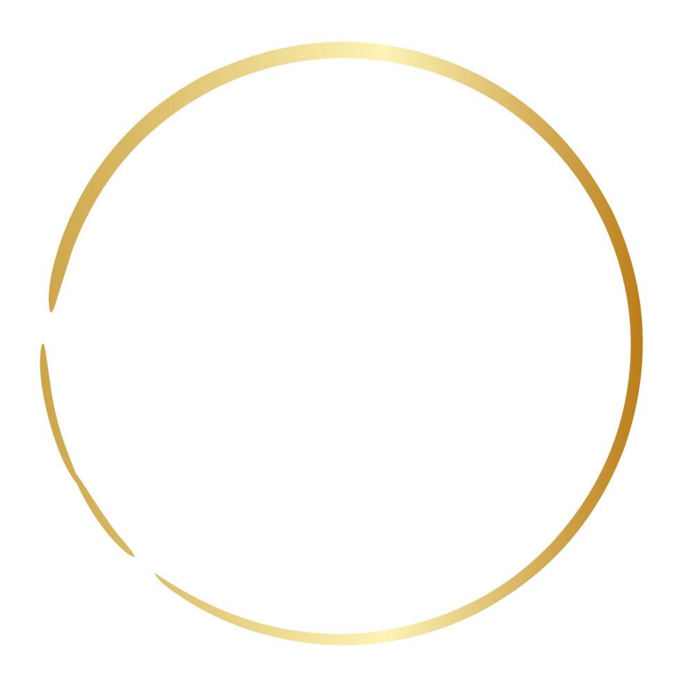 Golden grunge circle png