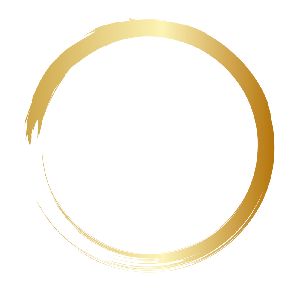 Golden grunge circle png