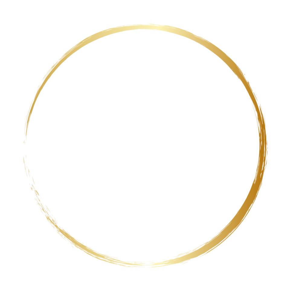 Golden grunge circle png