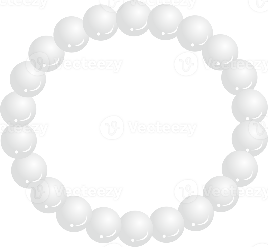 White pearl bracelet png