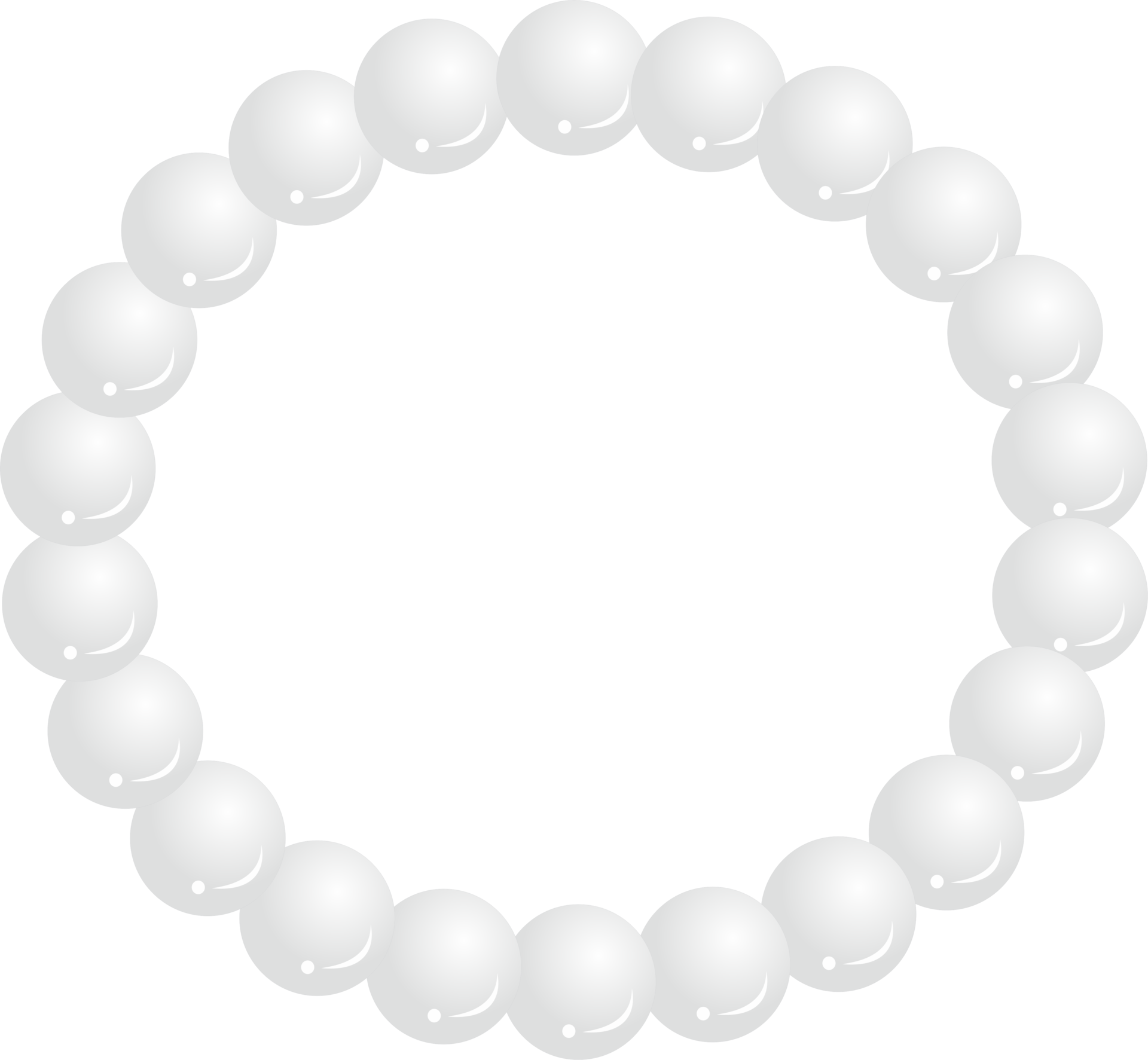 White pearl bracelet 24170429 PNG