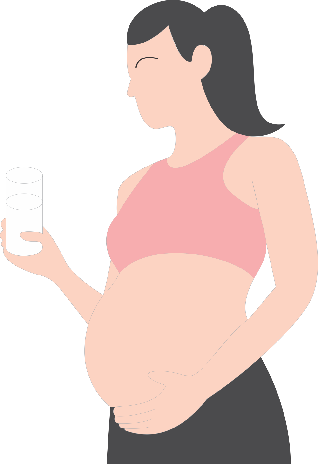 Mom Pregnancy Drink Some Milk Png 24170505 Png