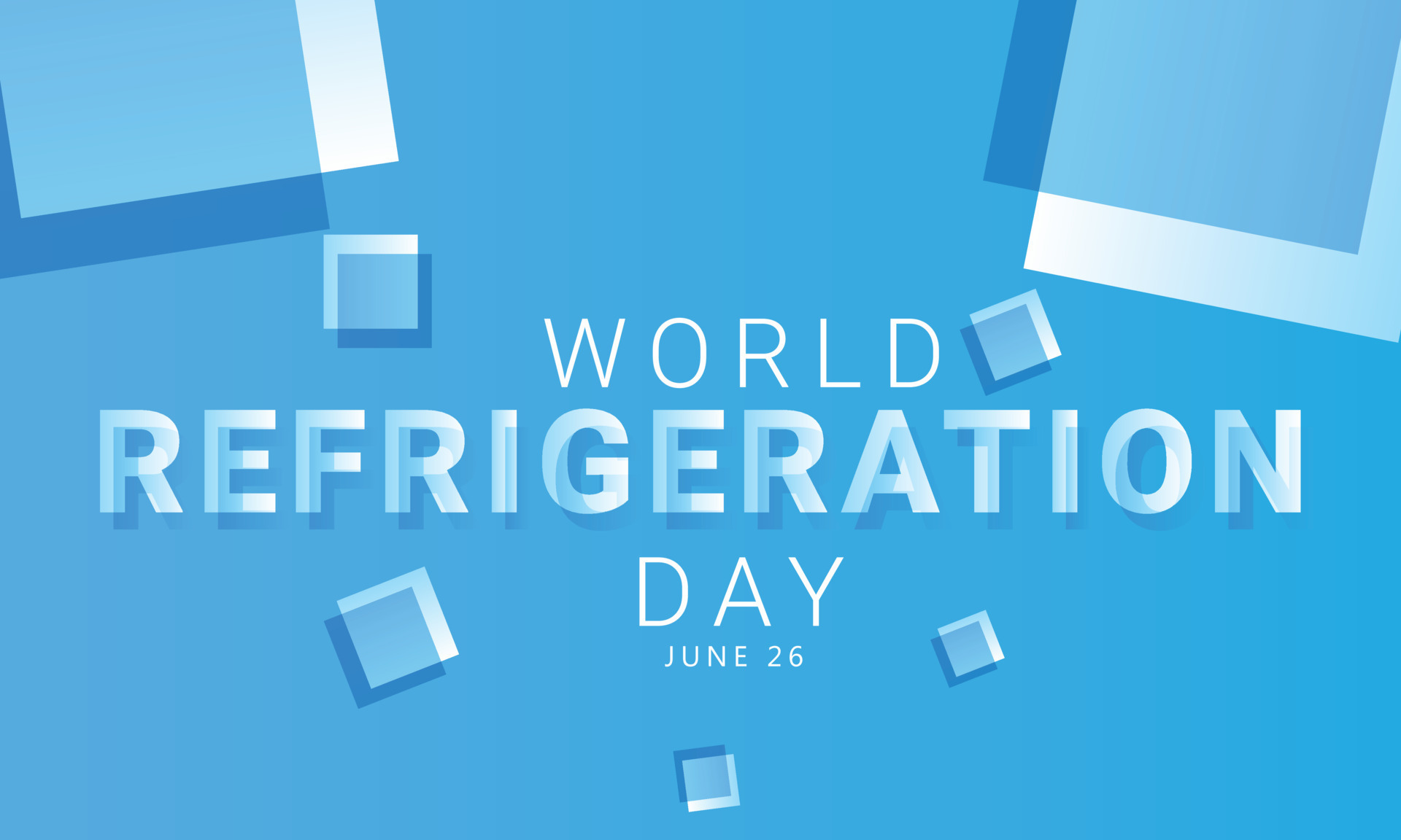 World Refrigeration day. background, banner, card, poster, template