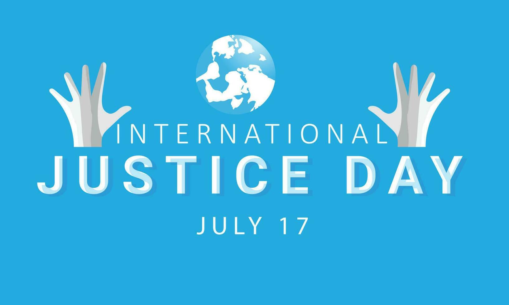 International Justice Day. background, banner, card, poster, template