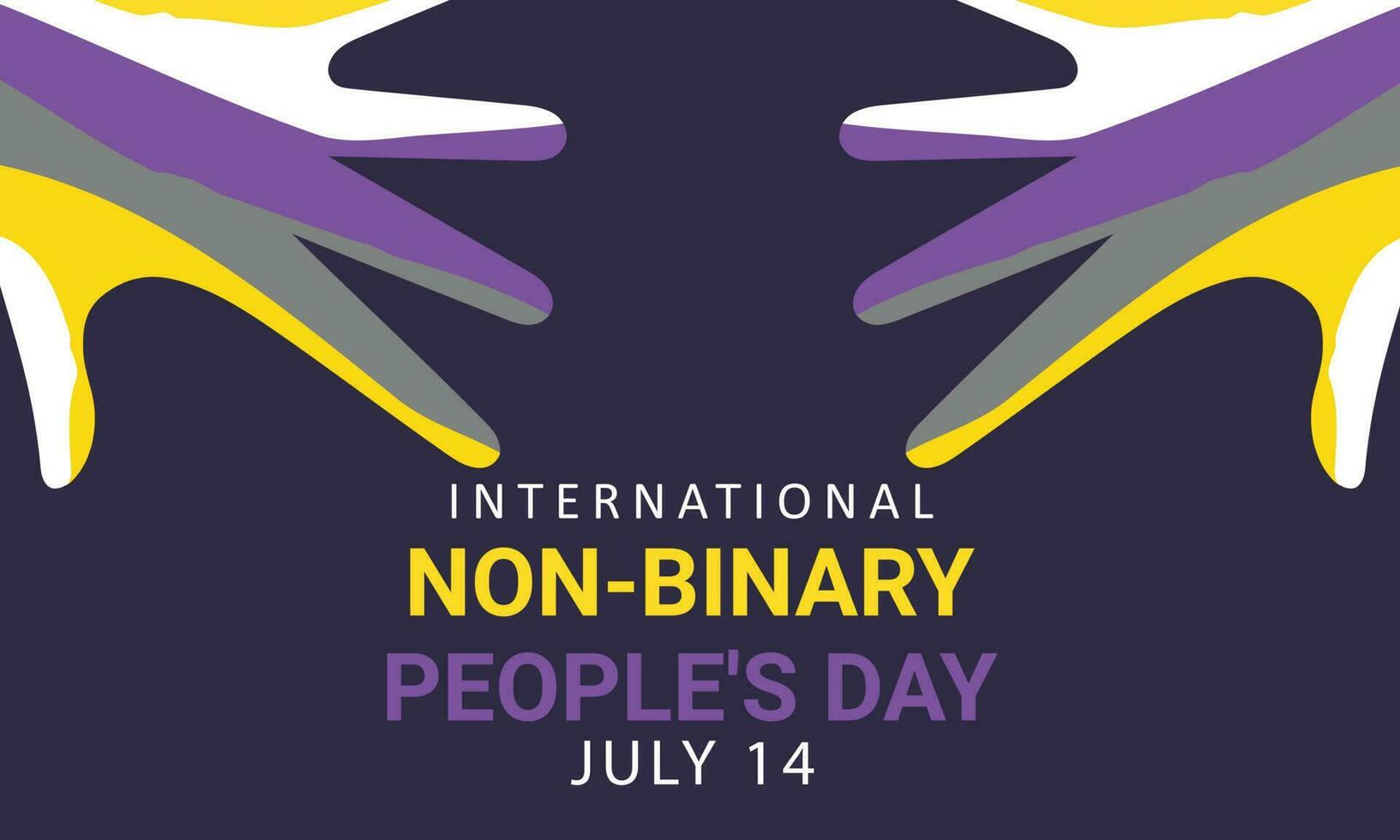International NonBinary People's Day. background, banner, card, poster