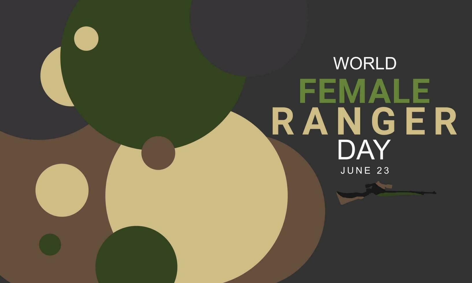 World female ranger day. background, banner, card, poster, template. Vector illustration.