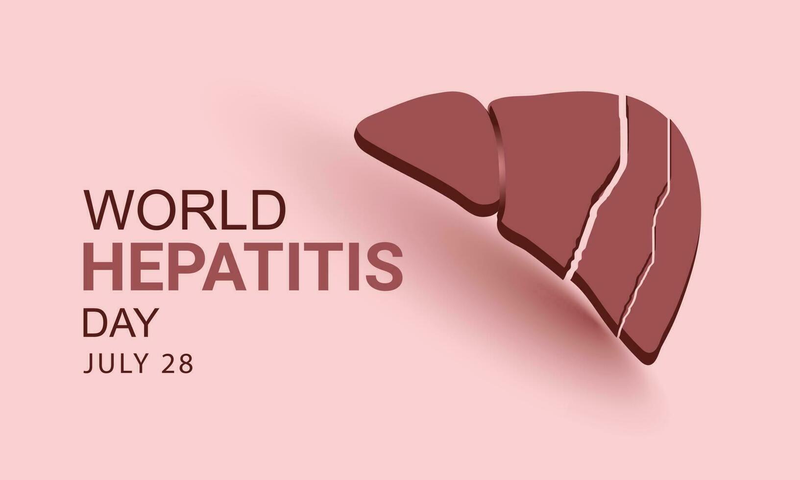 World Hepatitis Day. background, banner, card, poster, template. Vector illustration.