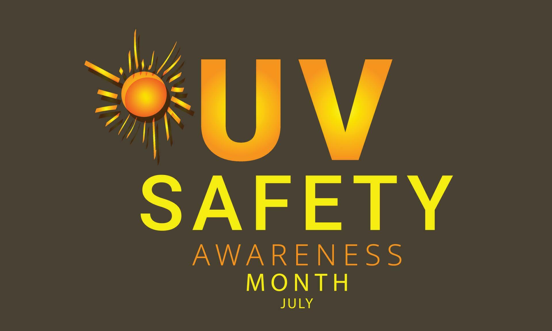 UV safety awareness month. background, banner, card, poster, template