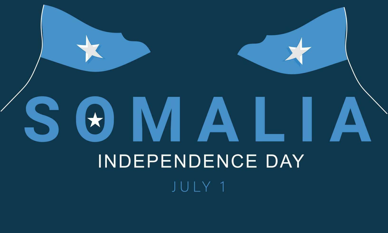 Somalia Independence Day. background, banner, card, poster, template. Vector illustration.