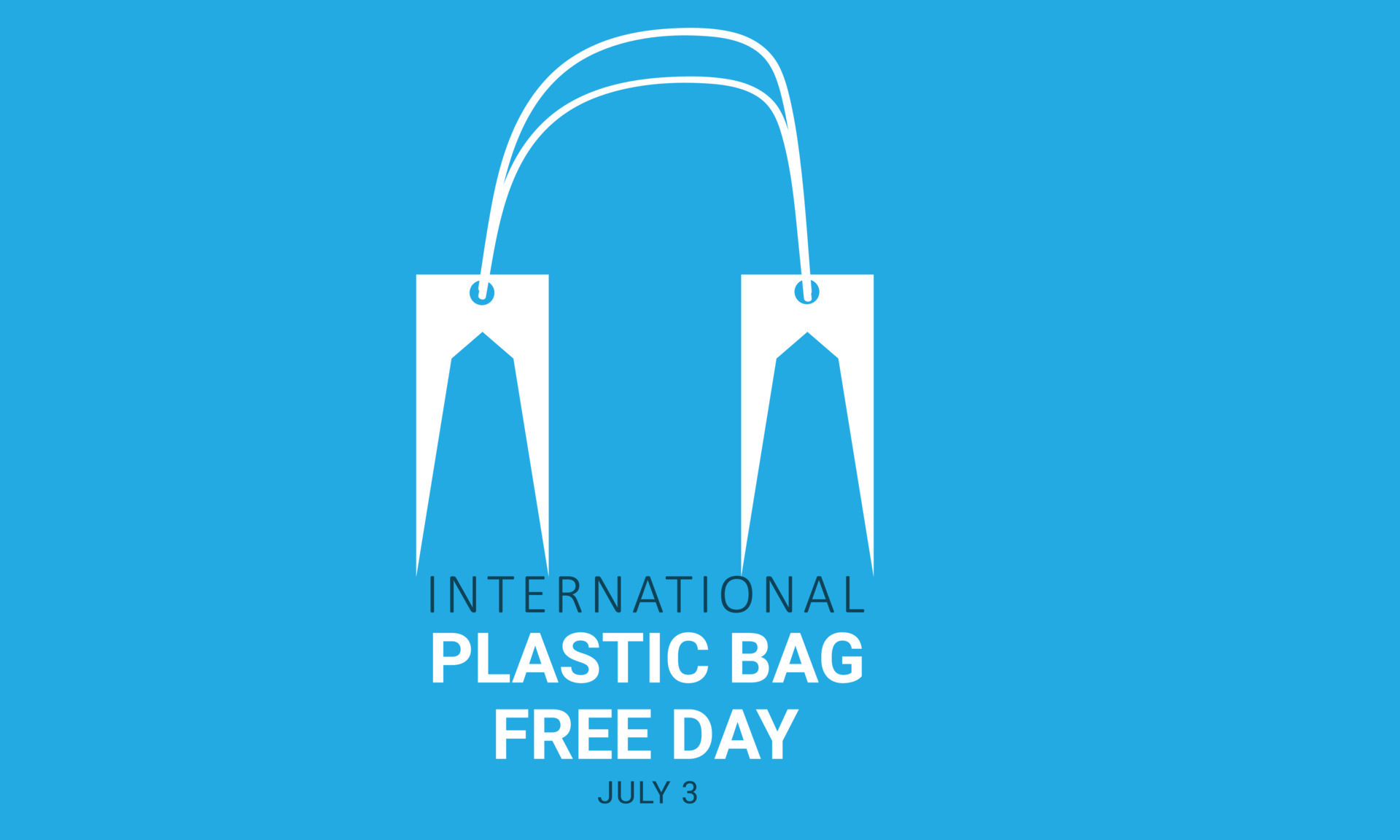 international plastic bag free day. background, banner, card, poster