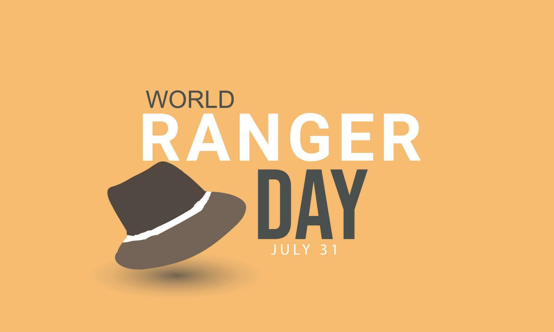 World Ranger Day. background, banner, card, poster, template. Vector