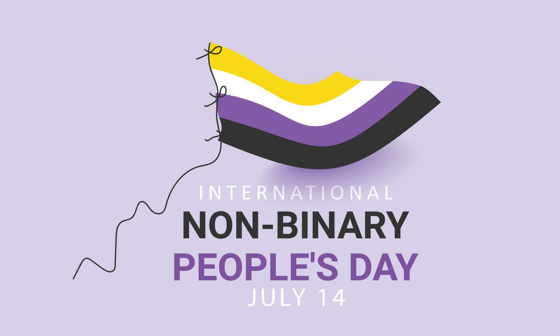 International NonBinary People's Day. background, banner, card, poster