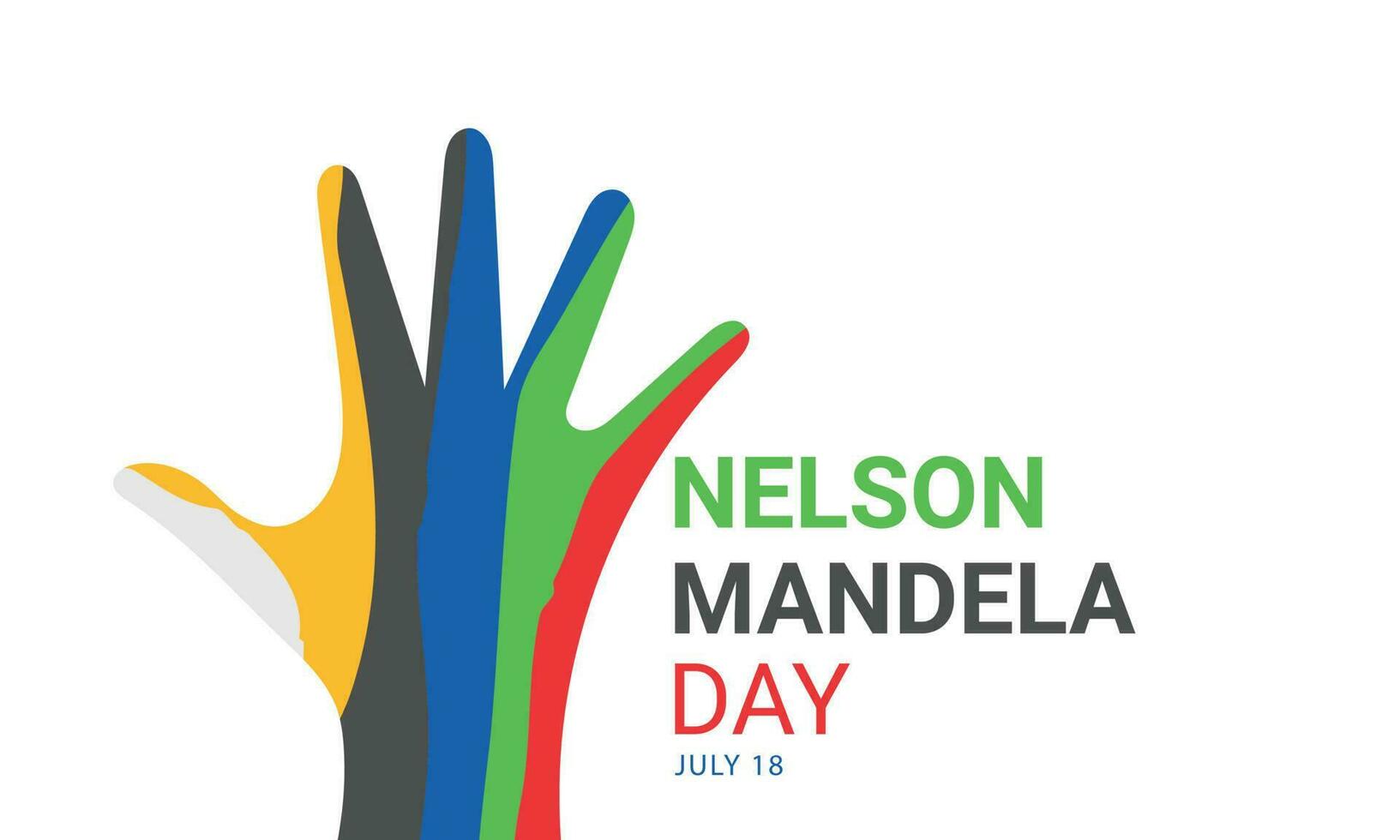 Nelson Mandela day. background, banner, card, poster, template. Vector illustration.