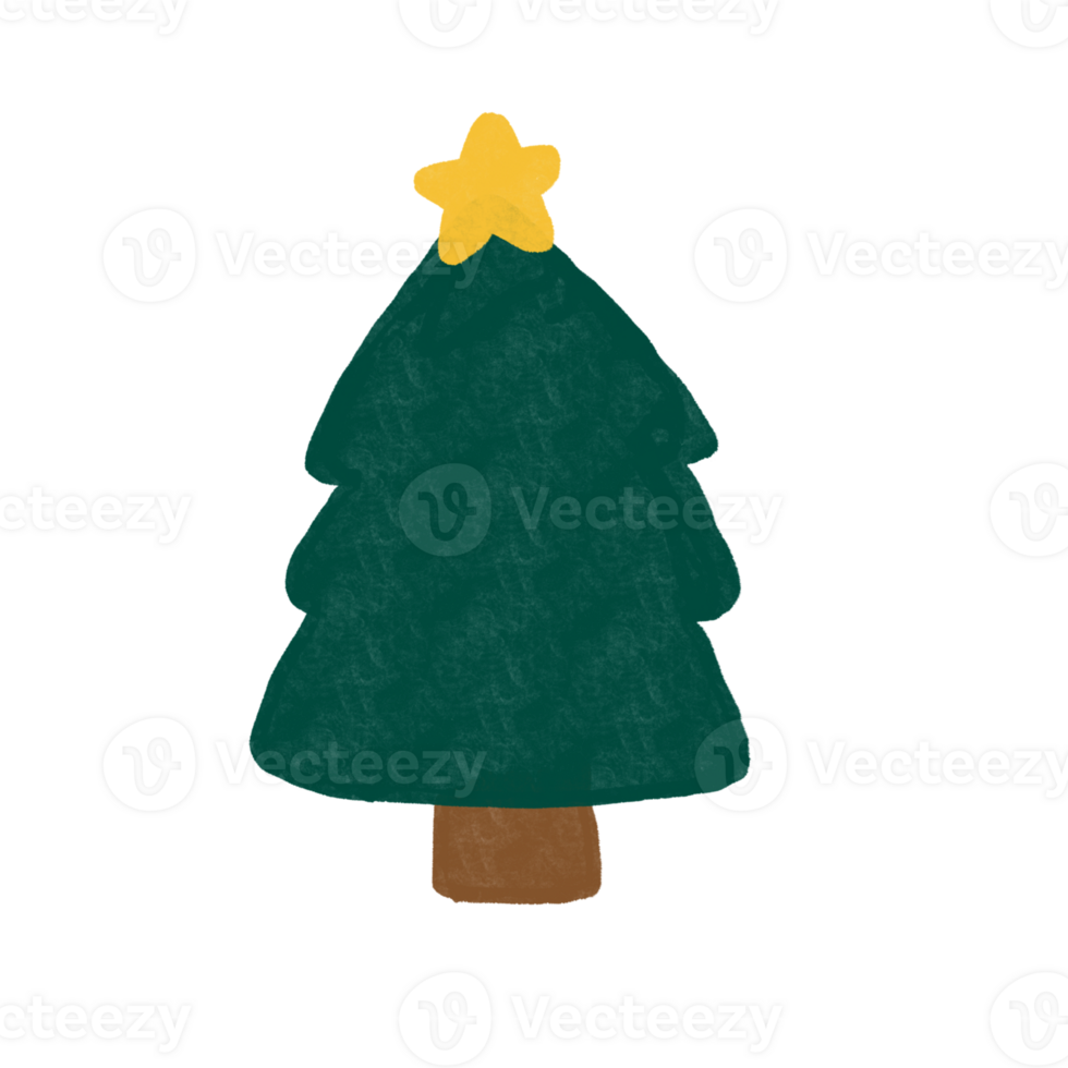 Chrismas tree and star png