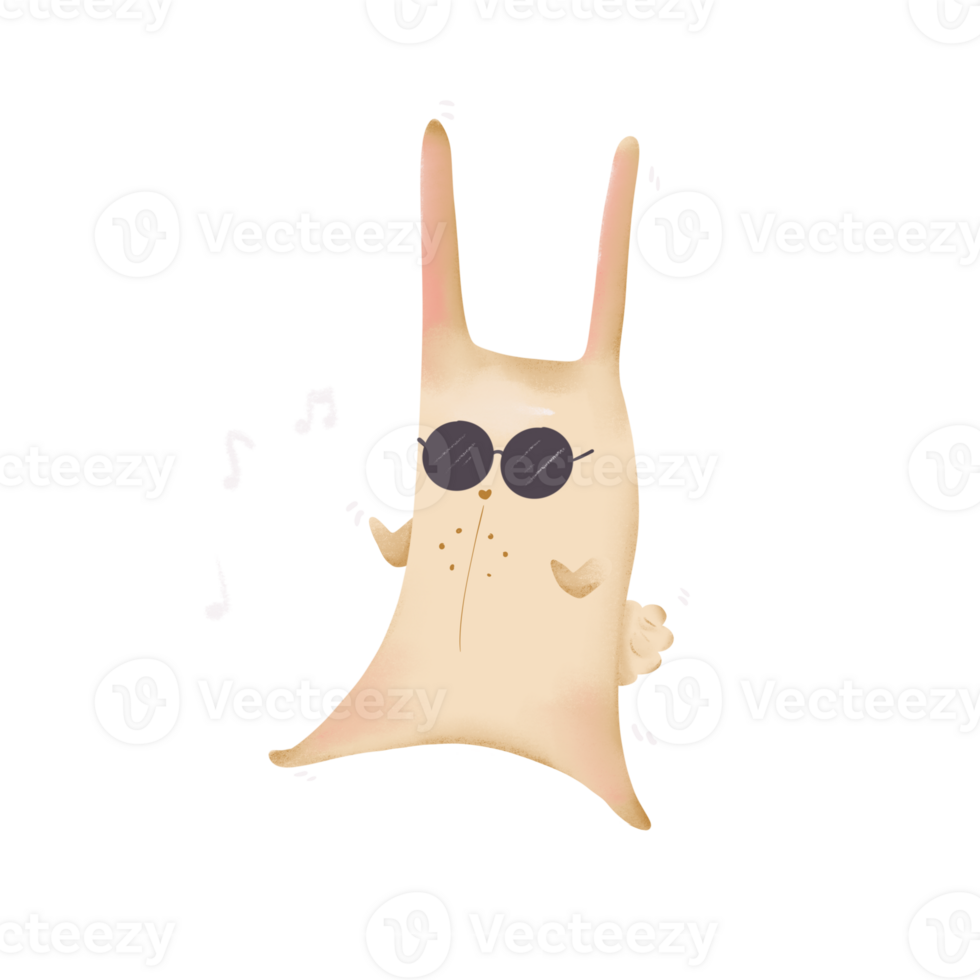 Pink bunny cute and kawaii png