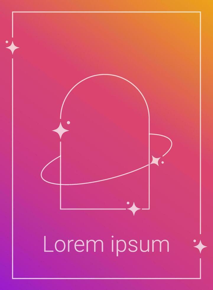 Retro background with abstrackt shapes, dots and geometric forms vector