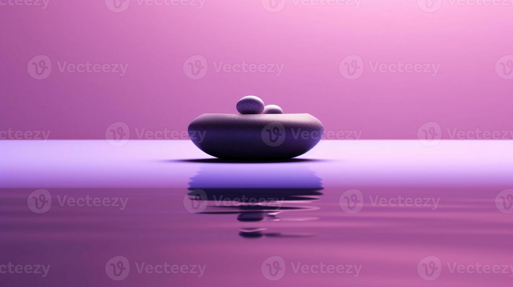 A stunning image of a minimalist purple, showcasing the magical elegance found in simplicity. photo