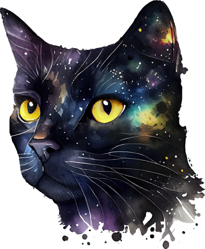 Designs PNG de gato preto para Camisetas e Merch