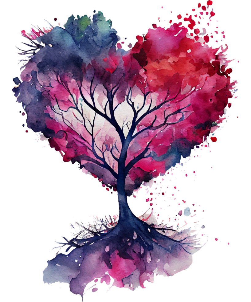 Colorful Tree Sublimation ai generative 24171156 PNG