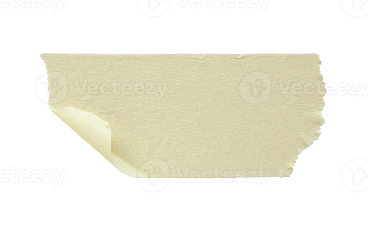 torn masking tape isolated with clipping path png