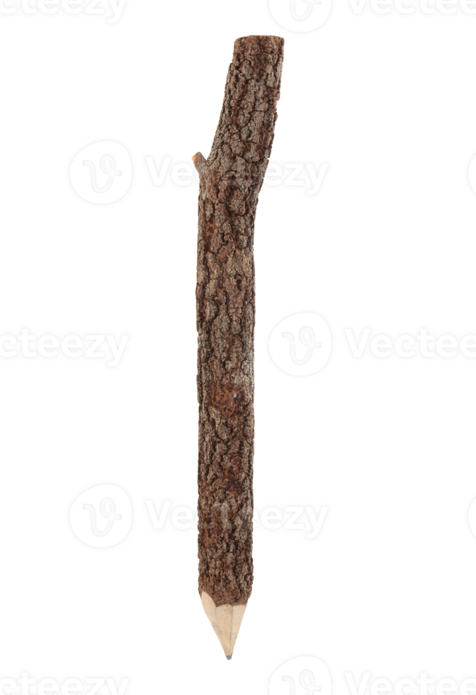 Wood pencil isolated with clipping path png