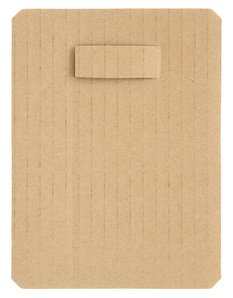 recycled cardboard isolated with clipping path png