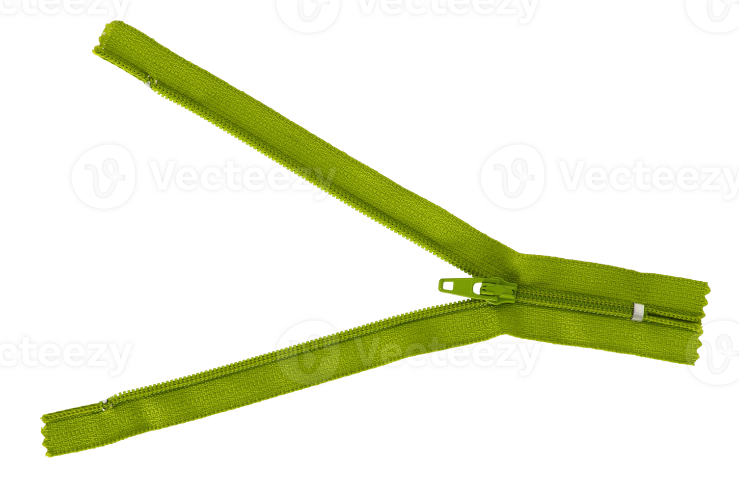 yellow zipper isolated with clipping path png