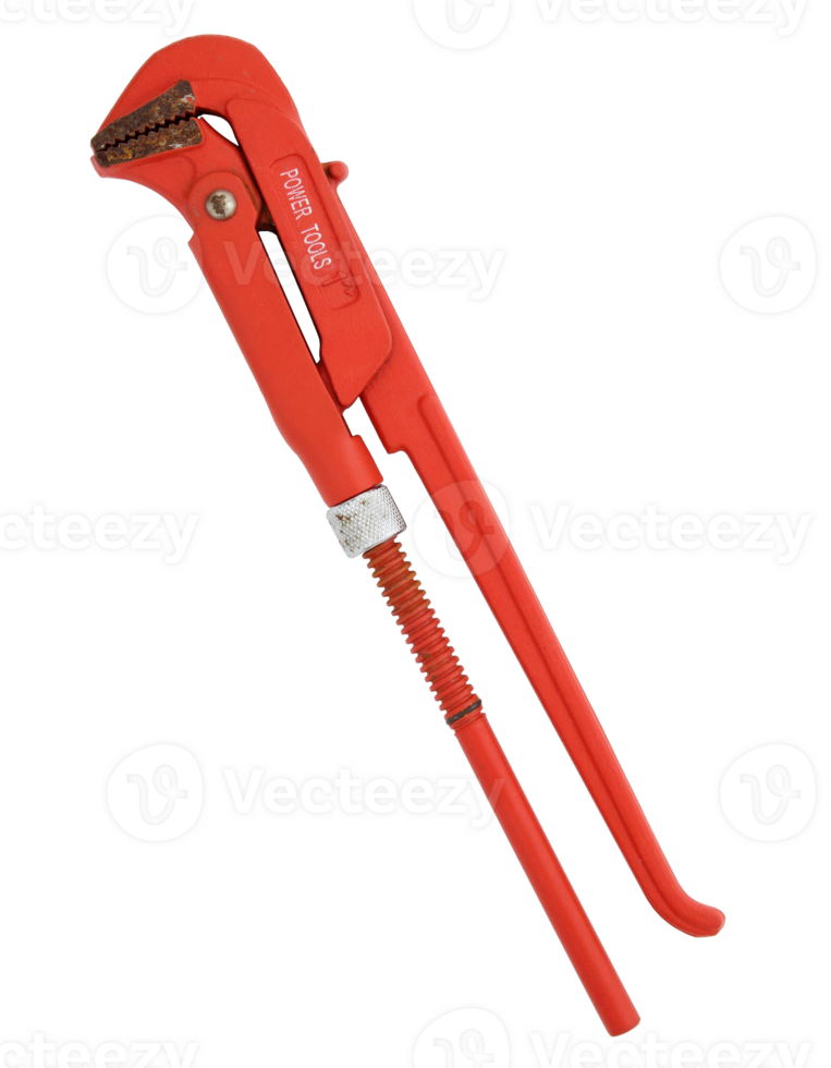 Old red wrench isolated with clipping path 24171724 PNG