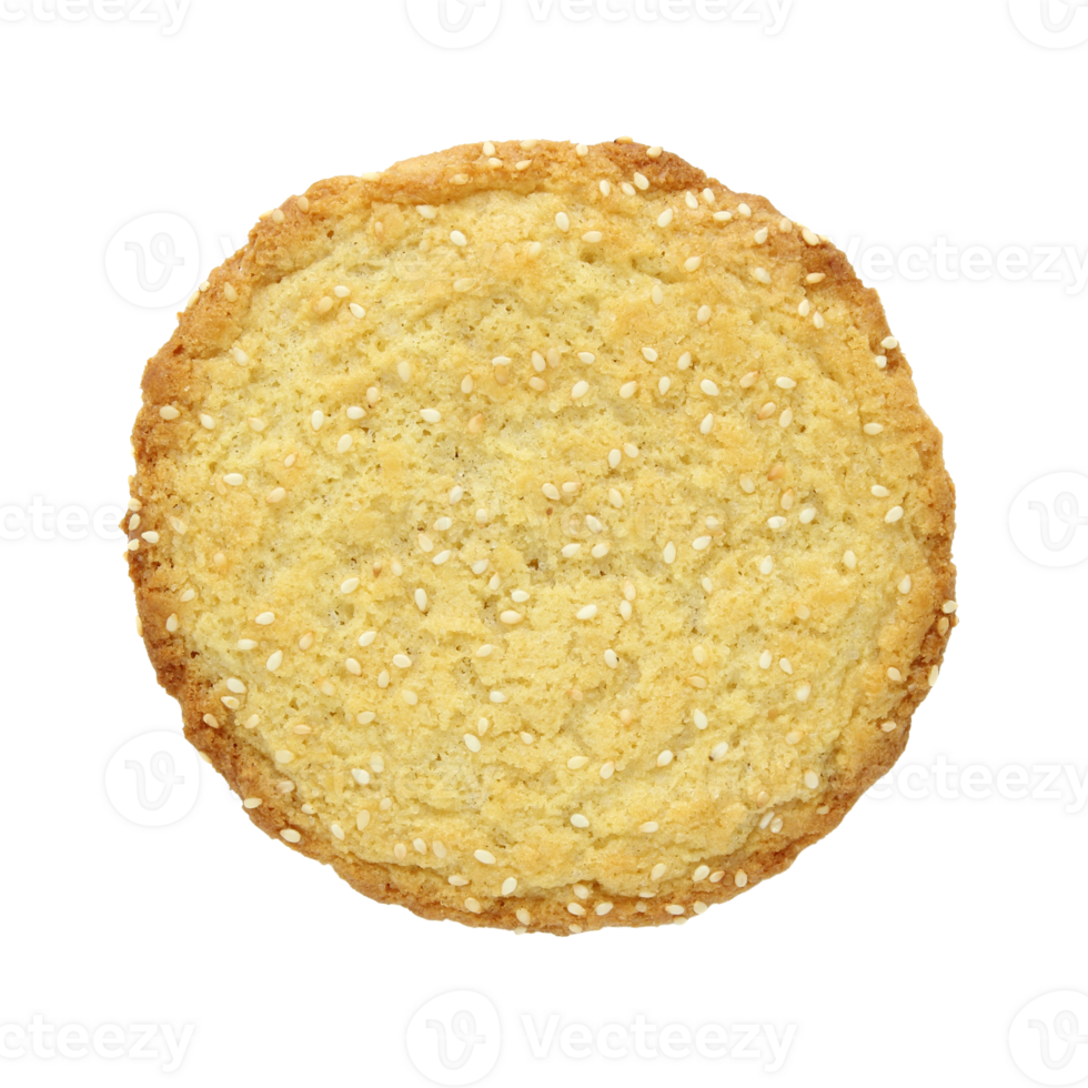 sesame cookies isolated with clipping path png